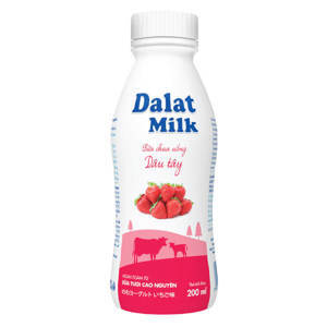 Sữa chua uống Dalat milk dâu tây - 500ml