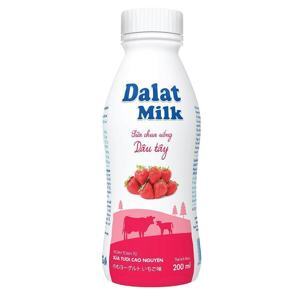 Sữa chua uống Dalat milk dâu tây - 200ml