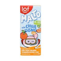 Sữa chua uống hương cam Lof Malto hộp 180ml (1 Hộp)