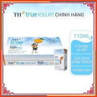 Sữa chua uống khử trùng TOPKID hương cam đương nhiên TH True Yogurt Thùng 48 hộp 110ml  NgoctoanMart