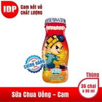Sữa chua uống Kun Chai Cam Thùng 48 Chai x 90ml