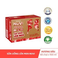 Sữa chua uống lên men hương dâu chai 100ml