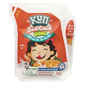 Sữa chua uống LiF Kun hương cam túi 110ml