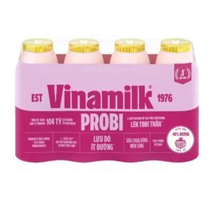 Sữa chua uống lựu đỏ Vinamilk lốc 4 chai x 150ml