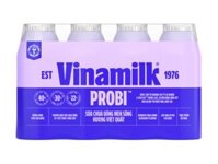 Sữa chua uống men sống VINAMILK PROBI hương việt quất chai 130ml – Thùng 24 chai x 130ml