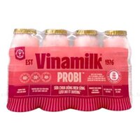 Sữa Chua Uống Probi Ít Đường Vị Lựu Đỏ Lốc 4 Chai 130ml