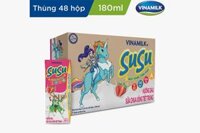 Sữa chua uống Susu dâu hộp 180ml – vỉ 4 hộp