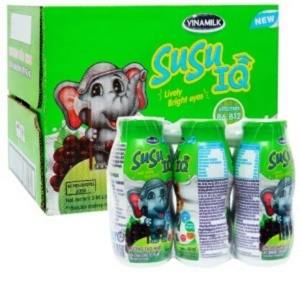 Sữa chua uống Susu IQ hương táo 80ml - thùng 48 chai