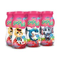 SỮA CHUA UỐNG SUSU IQ HƯƠNG DÂU – LỐC 6 CHAI MÀNG NHÔM X 80ML