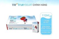 Sữa chua uống TH Topkid dâu hộp 110ml – vỉ 4 hộp