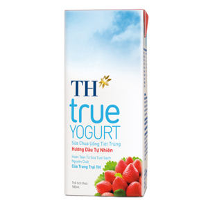 Sữa chua uống TH True Yogurt 180ml - Vỉ 4 hộp