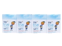 Sữa chua uống TH true Yogurt Topkid hương cam vỉ 4 hộp 110ml