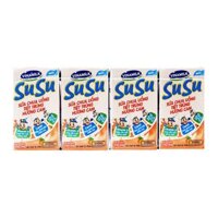 Sữa Chua Uống Tiệt Trùng Hương Cam SuSu Vinamilk Lốc 4 Hộp x 110ml