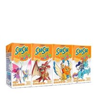 Sữa chua uống tiệt trùng hương cam, SuSu-Vinamilk (110ml*4hộp),