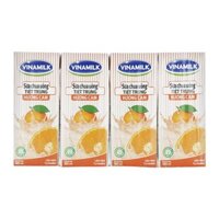 Sữa Chua Uống Tiệt Trùng Hương Cam Vinamilk Lốc 4 Hộp x 170ml