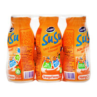 Sữa Chua Uống Tiệt Trùng Hương Cam Su Su Vinamilk Lốc 6 Chai x 80ml