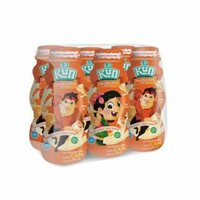 Sữa chua uống tiệt trùng KUN chai hương Cam/Dâu (Thùng 48 chai x 90ml)