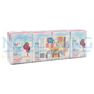 Sữa chua uống tiệt trùng TH Topkid dâu 110ml Lốc 4