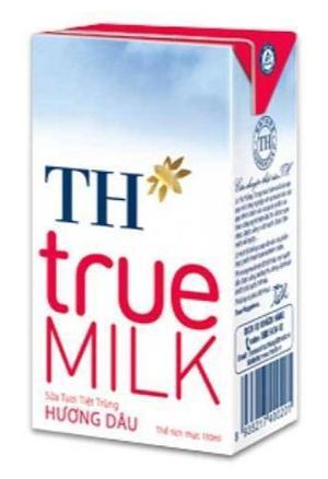Sữa chua uống tiệt trùng TH Topkid dâu 110ml Lốc 4