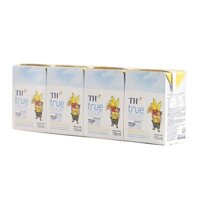 Sữa chua uống tiệt trùng TH Topkid, hương dâu-chuối-lúa mạch (110ml*4hộp),