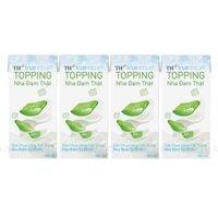 Sữa Chua Uống Tiệt Trùng TH Topping Nha Đam Lốc 4 Hộp 180ml