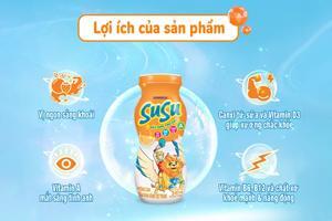 Sữa chua uống Vinamilk Susu hương Cam 80ml (6 chai)