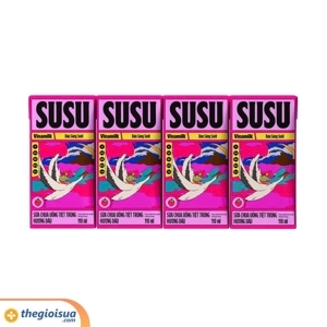 Sữa chua uống Vinamilk Susu dâu  - Lốc 6 Chai x 80ml