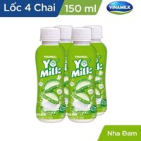 Sữa chua uống Yomilk Nha đam - thùng 24 chai x 150ml