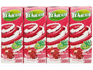 Sữa chua uống Yomost lựu/ Lốc 4 hộp 170ml
