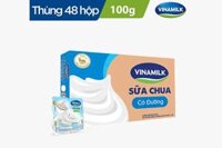 Sữa chua Vinamilk có đường hộp 100g – vỉ 4 hộp