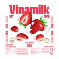 Sữa chua Vinamilk Dâu 100g (Giao bao bì ngẫu nhiên)