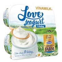 Sữa chua Vinamilk Love Yogurt Green Farm Ít Đường 100g