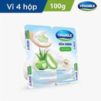 Sữa chua vinamilk nha đam lốc 4 hộp x 100g