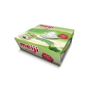 Sữa chua với thạch dừa hiệu Meiji 90g x 4 hộp