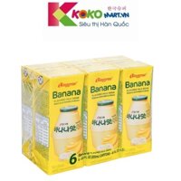 Sữa chuối Binggrae Hàn Quốc 200ml lốc 6 hộp