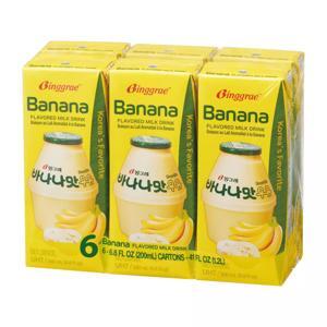 Sữa chuối Hàn Quốc Binggrae Banana - Lốc 6 x 200ml