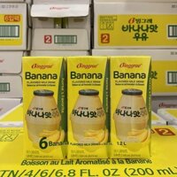 Sữa Chuối Hàn Quốc Binggrae Banana Milk (lốc 6 hộp x 200ml)