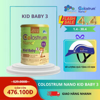 Sữa Colostrum Nano Kid Baby 3+ công thức giúp bé phát triển toàn diện từ 1 - 15 tuổi.
