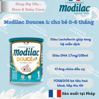 Sữa công thức cho bé Modilac Doucea bổ sung Lactoferrin hỗ trợ miễn dịch Số 1, 2, 3 - Hộp 800g