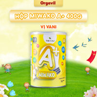Sữa Công Thức Hữu Cơ Miwako A+ Vị Vani Hộp 400g Nhập Khẩu Chính Hãng Malaysia - Orgavil