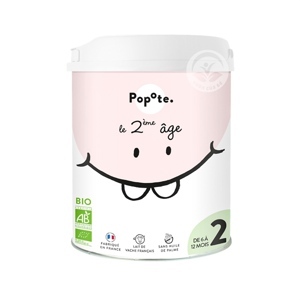Sữa công thức hữu cơ Popote của Pháp số 2 cho bé 6-12 tháng tuổi (800gr)