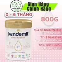 Sữa Công Thức Nguyên Kem Kendamil Classic Số 1 (800g) - Sữa Bột cho bé tăng cân, tiêu hóa êm
