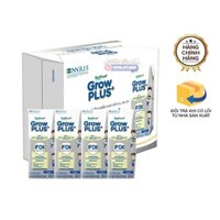 Sữa công thức pha sẵn Nutifood Grow Plus+ bạc (phát triển chiều cao) - Thụy Điển - Hộp 180ml - Từ 1y (Thùng 24 hộp)