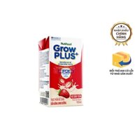 Sữa công thức pha sẵn Nutifood Grow Plus+ vị dâu - Thụy Điển - Hộp 110ml - Từ 1y