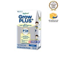 Sữa công thức pha sẵn Nutifood Grow Plus+ bạc (phát triển chiều cao và cân nặng) - Thụy Điển - Hộp 110ml - Từ 1y