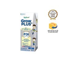 Sữa công thức pha sẵn Nutifood Grow Plus+ bạc (phát triển chiều cao và cân nặng) - Thụy Điển - Hộp 180ml - Từ 1y