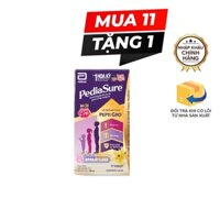 Sữa công thức pha sẵn Pediasure Mỹ vị vani (ít ngọt) - Hộp 110ml - Từ 1 - 10y (Abbott) (Mua 11 tặng 1)