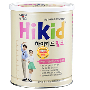 Sữa bột Hikid tăng cân & chiều cao - hộp 650g (dành cho trẻ từ 1-9 tuổi)