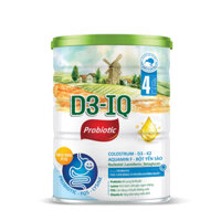 Sữa D3-IQ Probiotic 900g. Tốt cho hệ tiêu hoá của bé từ 1 - 6 tuổi