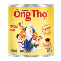 Sữa đặc có đường - Sữa Ông Thọ Nhãn vàng Lon Thiếc 380g